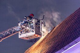 Brand op zolder van woning