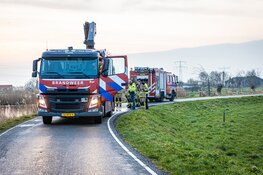 Auto te water in Amsterdam-Noord