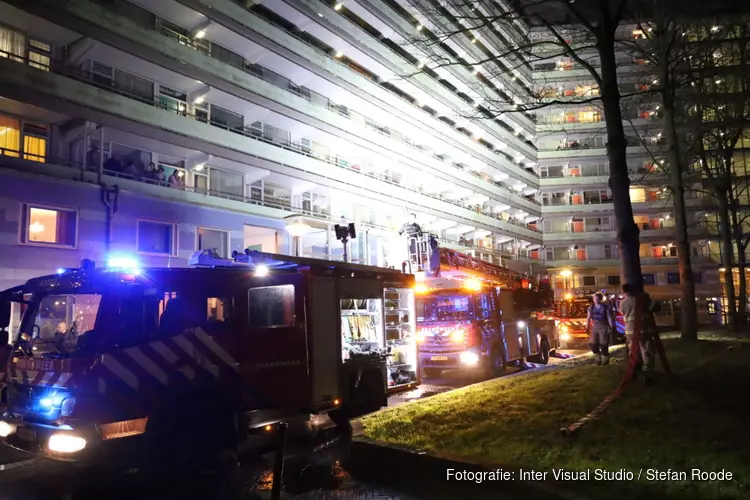 Brand in flatwoning in Amsterdam-Zuidoost