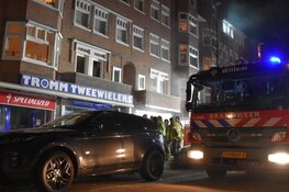 Grote brand in fietsenwinkel Amsterdam