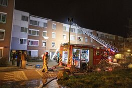 Grote brand aan de Maarsenhof in Amsterdam