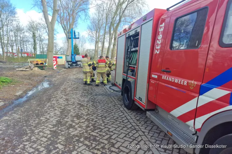 Groot gaslek op Zeeburg in Amsterdam