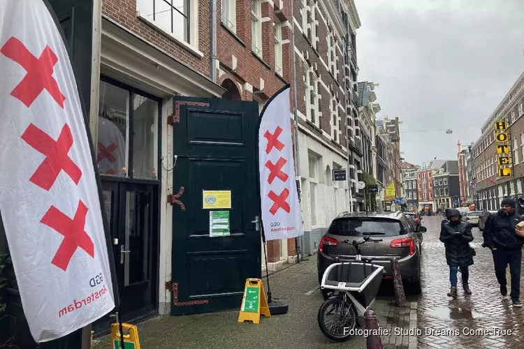 GGD aanwezig in Amsterdam centrum