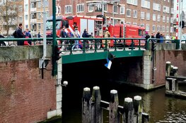Auto te water en gezonken in Amsterdam