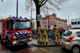 Auto te water en gezonken in Amsterdam