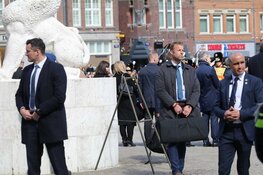 Franse president Macron hedenmorgen verwelkomd op De Dam