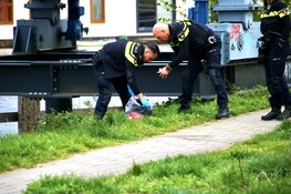 Persoon te water in Amsterdam-Noord