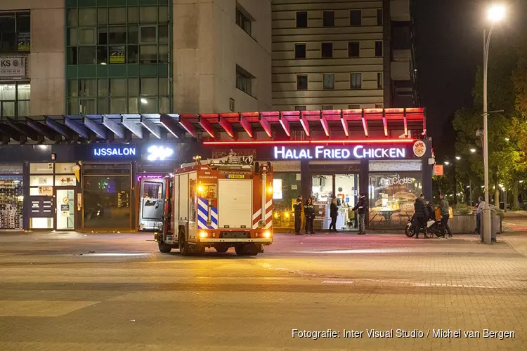 Brand bij HFC Halal Fried Chicken in Amsterdam