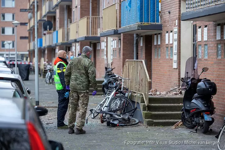 Veel schade bij explosie aan het Bullepad in Amsterdam