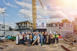 Bouw woningcomplex The Rock (Weespertrekvaart) vordert gestaag