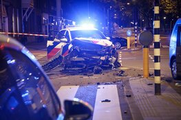 Verkeersongeval tussen politievoertuig en Caddy