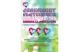 Zondag 11 juni Jaarmarkt Slotermeer op Plein '40-'45