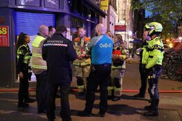 Brand in Spuistraat in Amsterdam