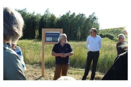 Onthulling herdenkingsbord werkkamp Betlem en afronding werkzaamheden Diemerbos