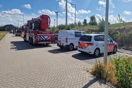 Brand op binnenvaartschip in Afrikahaven