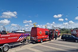 Brand op binnenvaartschip in Afrikahaven