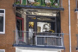 Grote brand in flat in Amsterdam Nieuw-West