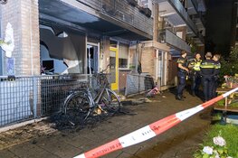 Schade aan woning na brand aan de Van Markenplantsoen in Diemen