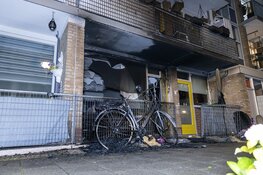 Schade aan woning na brand aan de Van Markenplantsoen in Diemen