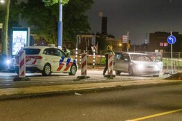 Achtervolging eindigt op trambaan in Amsterdam