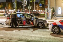 Achtervolging eindigt op trambaan in Amsterdam