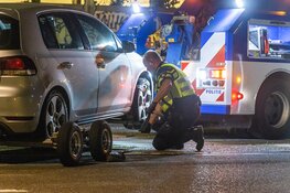 Achtervolging eindigt op trambaan in Amsterdam