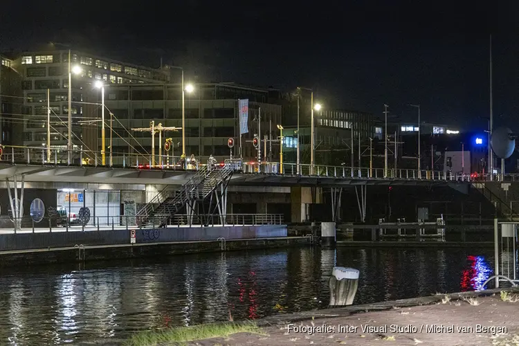 Nachtelijke storing aan Oosterdokbrug