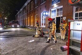 Brand op voormalig marine-terrein aan de Kattenburgerstraat
