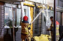 Woningbrand na explosie aan de Rosa Luxemburgstraat
