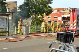 Motorboot in brand in Amsterdam