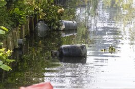 Tuinhuisje in vlammen opgegaan bij natuur tuinpark Amstelglorie