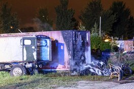 Voertuigbrand aan de Westpoortweg in Amsterdam