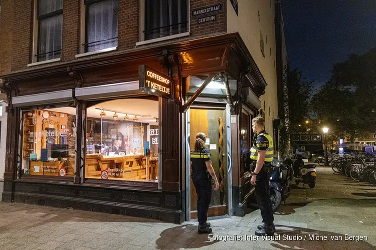 Overval op coffeeshop Marnixstraat