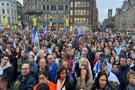 Honderden demonstranten voor Israël op de Dam