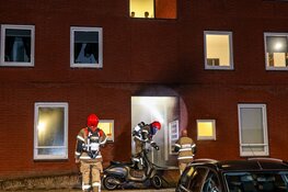 Portiek in brand aan de Ladogameerhof in Amsterdam Nieuw-West