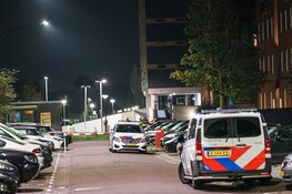 Portiek in brand aan de Ladogameerhof in Amsterdam Nieuw-West