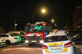 Portiek in brand aan de Ladogameerhof in Amsterdam Nieuw-West