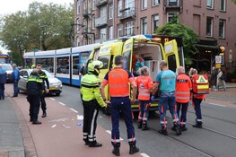 Aanrijding tussen voetganger en scooter in De Pijp