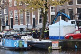 Lichaam gevonden in het water aan de Keizersgracht