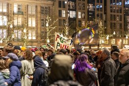 Demonstratie tegen PVV op De Dam