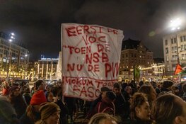 Demonstratie tegen PVV op De Dam