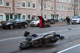 Aanrijding tussen Canta en scooter op Hoofdweg