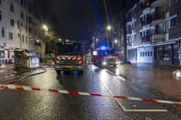 Veel rookontwikkeling bij brand in winkel aan Dapperstraat