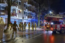 Veel rookontwikkeling bij brand in winkel aan Dapperstraat