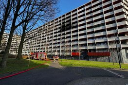 Woningbrand op zesde etage aan Geldershoofd
