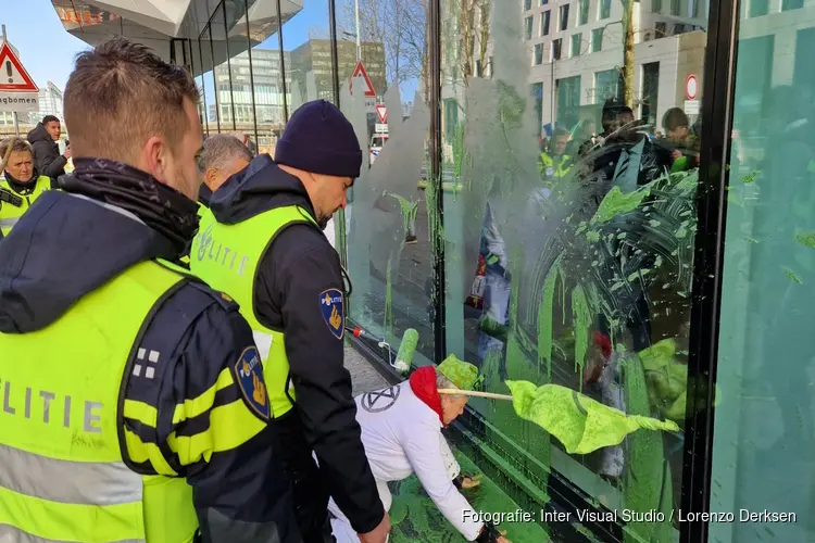 Extinction Rebellion besmeurd pand One-Dyas