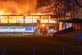 Oude clubhuis DWS door brand verwoest
