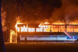 Oude clubhuis DWS door brand verwoest
