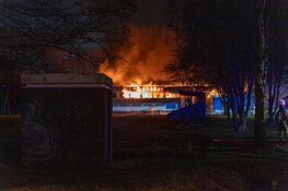 Oude clubhuis DWS door brand verwoest