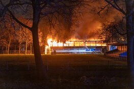 Oude clubhuis DWS door brand verwoest